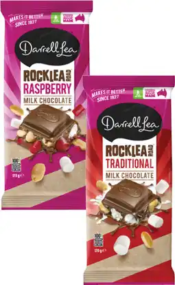 Coles Darrell Lea Block Chocolate-170g offer