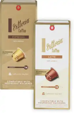Coles Vittoria Nespresso Compatible Coffee Capsules offer