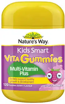 Coles Nature's Way Kids Smart Vita Gummies Multi-Vitamin Plus offer