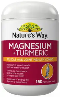 Coles Nature's Way Magnesium + Turmeric Tablets offer
