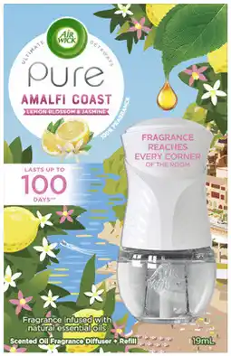 Coles Air Wick Scented Oil Diffuser + Refill Lemon Blossom and Jasmine offer