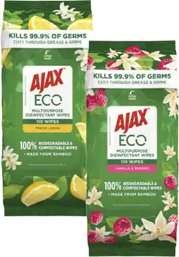 Coles Ajax Eco Multipurpose Wipes offer