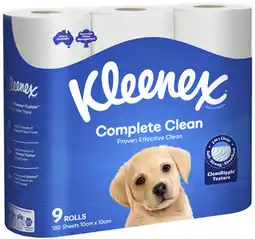Coles Kleenex Complete Clean Toilet Paper offer