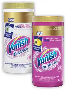 Coles Vanish NapiSan Oxi Action Gold Stain Remover Powder offer