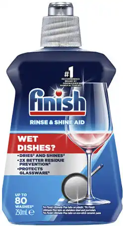 Coles Finish Rinse & Shine Dishwasher Aid offer