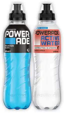 Coles Powerade Sports Drink or Active Water 600mL offer