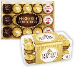 Coles Ferrero Collection 15 Pack 172g or Rocher Gift Box 16 Pack 200g offer
