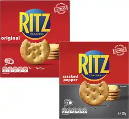 Coles Ritz Crackers-227g offer