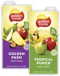 Coles Golden Circle Tetra Fruit Drink offer