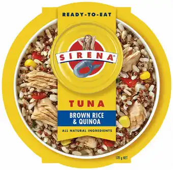 Coles Sirena Tuna Superfoods & Rice offer