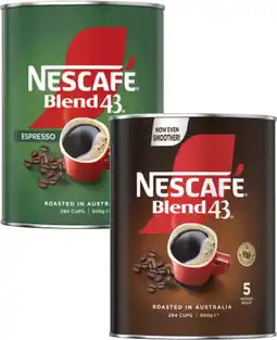Coles Nescafé Blend 43 Instant Coffee offer
