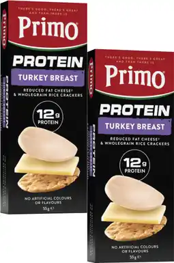 Coles Primo High Protein Stackers offer