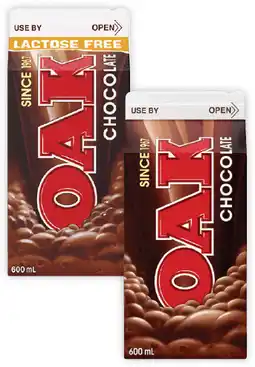 Coles Oak Flavoured Milk offer