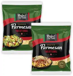 Coles Perfect Italiano Parmesan Cheese Grated or Shaved 125g offer