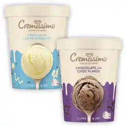 Coles Streets Cremissimo Ice Cream Tub offer