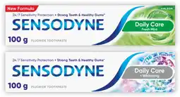Coles Sensodyne Daily Care Fresh Mint or Whitening Toothpaste 100g offer