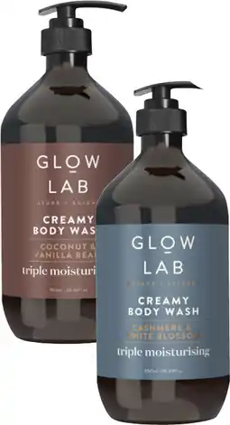 Coles Glow Lab Creamy Body Wash offer