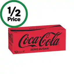 Woolworths Coca-Cola, Sprite or Fanta Soft Drink Varieties 10 x 375ml offer