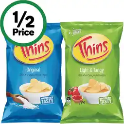 Woolworths Thins Chips offer