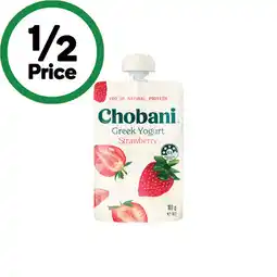 Woolworths Chobani Greek Yogurt Pouch – From the Fridge offer