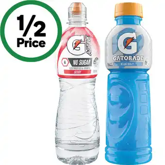 Gatorade Sports Drink or G-Active Flavoured Water 600ml
