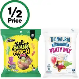 Woolworths The Natural Confectionery Co. 130-230g, Sour Patch Kids 190g or Pascall Sugar Lolly Bags 160-300g offer