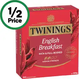 Woolworths Twinings Tea Bags-100 offer