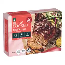 Woolworths Woolworths Slow Cooked Beef Brisket with Bourbon BBQ Sauce – From the Meat Dept offer