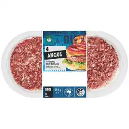 Woolworths Woolworths Australian Angus Beef Burgers – From the Meat Dept offer