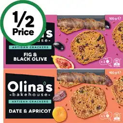 Woolworths Olina’s Bakehouse Artisan Crackers offer