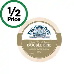 Woolworths King Island Brie or Camembert 175-200g – From the Deli offer