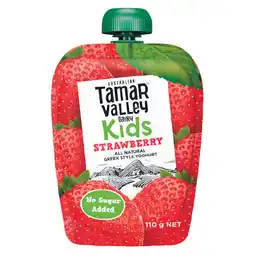 Woolworths Tamar Valley Kids Yoghurt Pouch offer