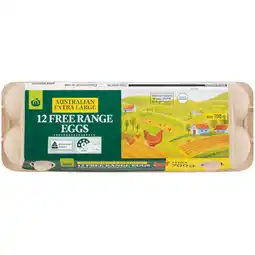 Woolworths Woolworths Extra Large Free Range Eggs – From the Fridge offer
