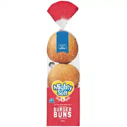 Woolworths Mighty Soft Bread Rolls Hamburger Buns offer