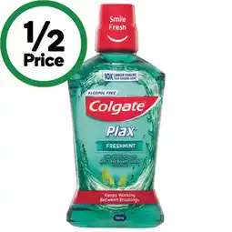 Woolworths Colgate Plax Mouthwash offer