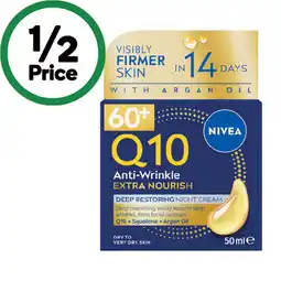 Woolworths Nivea Q10 Deep Restoring Night Cream offer