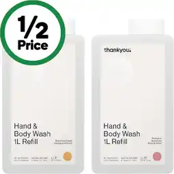 Woolworths Thankyou Hand & Body Wash Refill offer