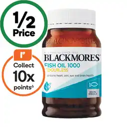 Woolworths Blackmores Odourless Fish Oil 1000mg Capsules offer