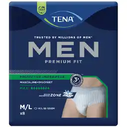 Woolworths TENA Men Premium Fit Protective Underwear Level 8 offer