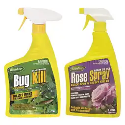 Woolworths Brunnings Bug & Fungus Kill or Rose Spray Ready To Use 1 Litre offer