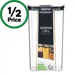 Woolworths Sistema Ultra Square Food Container offer