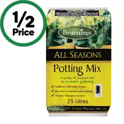 Woolworths Brunnings All Seasons Potting Mix offer
