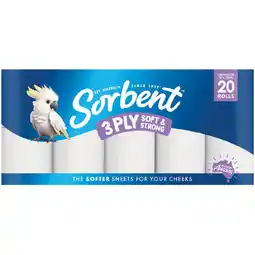 Woolworths Sorbent Soft & Strong 3 Ply Toilet Paper offer