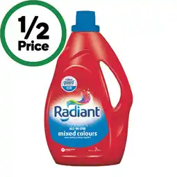Woolworths Radiant Laundry Liquid 2 Litre or Powder 2 kg offer