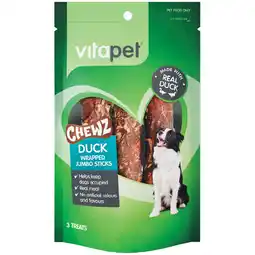 Woolworths Vitapet Chewz Jumbo Sticks Dog Treats offer