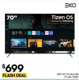 BIG W EKO 70" 4K Ultra HD TV with TIZEN offer