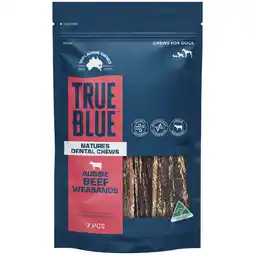 Woolworths True Blue Dog Treats 50-100g or Pk 3-7 offer