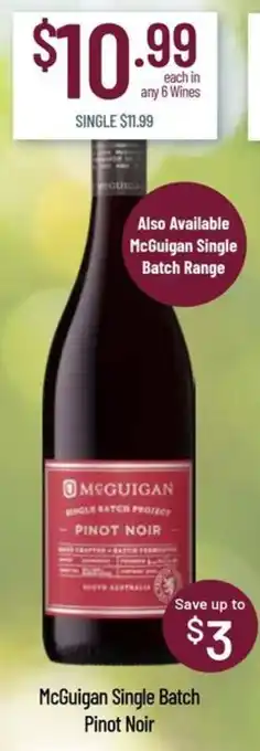 McGuigan Single Batch Pinot Noir