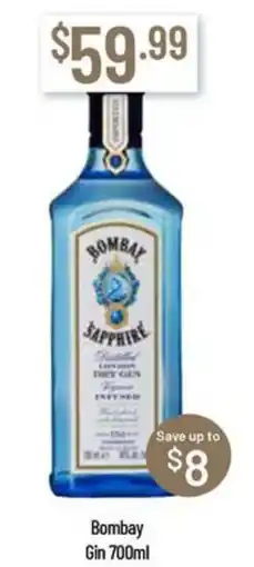 Chambers Cellars Bombay Gin offer