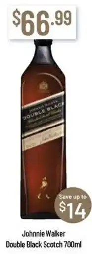 Chambers Cellars Johnnie Walker Double Black Scotch offer